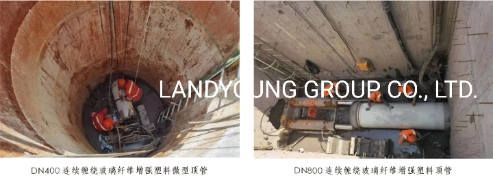 Corrosion Resistant ISO9001/ISO14001 Approved GRP Jacking Pipe