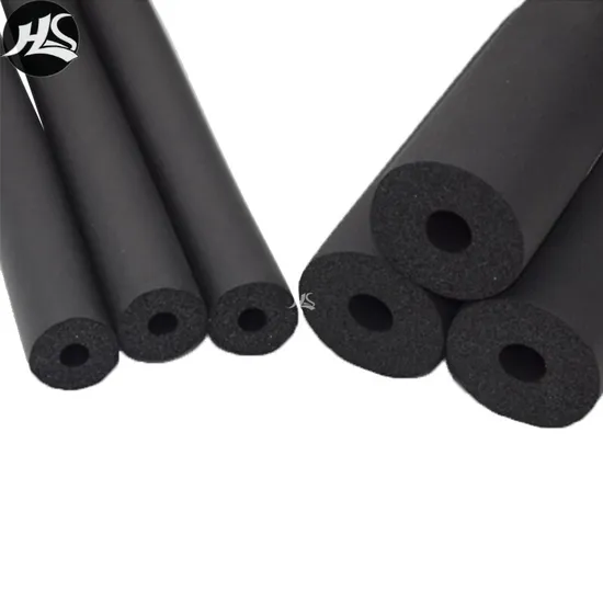 NBR PVC Rubber Foam Thermal Flexible Rubber Foam Ducting Insulation Soundproof Resistant Foam Pipe Tube 