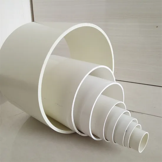 UPVC PVC Pipe 50mm 250mm 1200mm Pipe ISO Certificated for Water Supply PVC Drainage Pipe 
