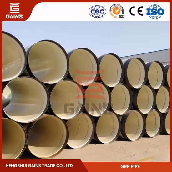GRP Fiberglass Mortar Pipes with Spigot & Socket Jiont