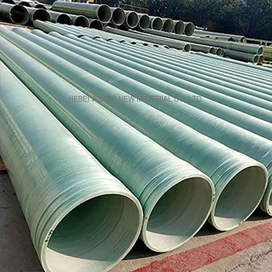 GRP Pipe Glass Fiber Continuous Winding Process Pipe, Municipal Buried Drainage FRP Drainage Pipe, FRP Pressure Pipe 