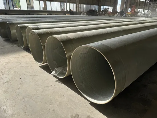 Fiberglass Continuous Winding Process Pipeline for Sewage Transportation FRP/GRP Sand Filled Pipes 